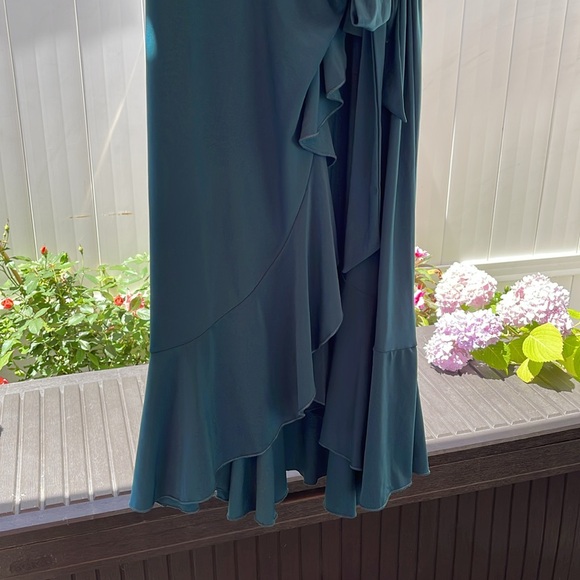 Kiyonna  - Whimsy Wrap Dress Hunter Medium - Picture 4 of 16